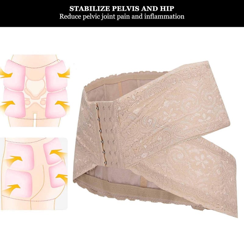 woobles Postpartum Support Recovery Belt, Hip‑Up Pelvis Correction Belt Postpartum Belt Women Pelvic Correction Belt (Skin Color)(L) - Image 3